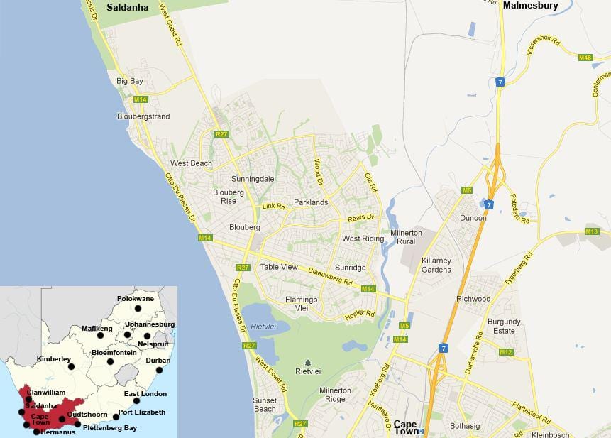 karte blouberg