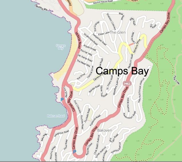 karte camps bay Cape Town