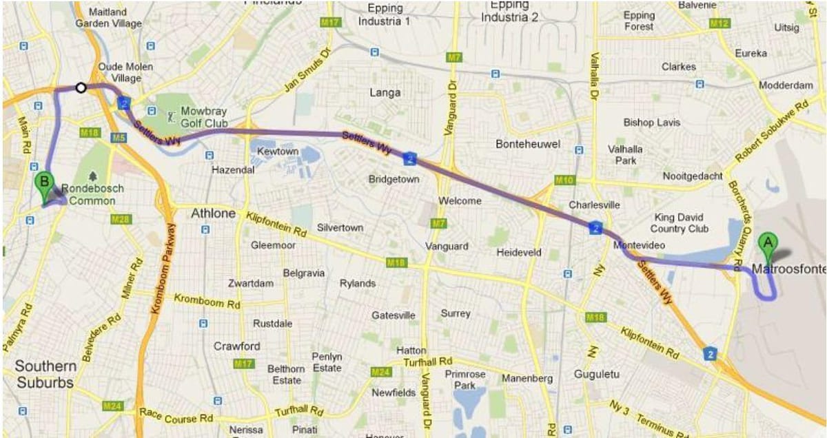 karte crawford Cape Town