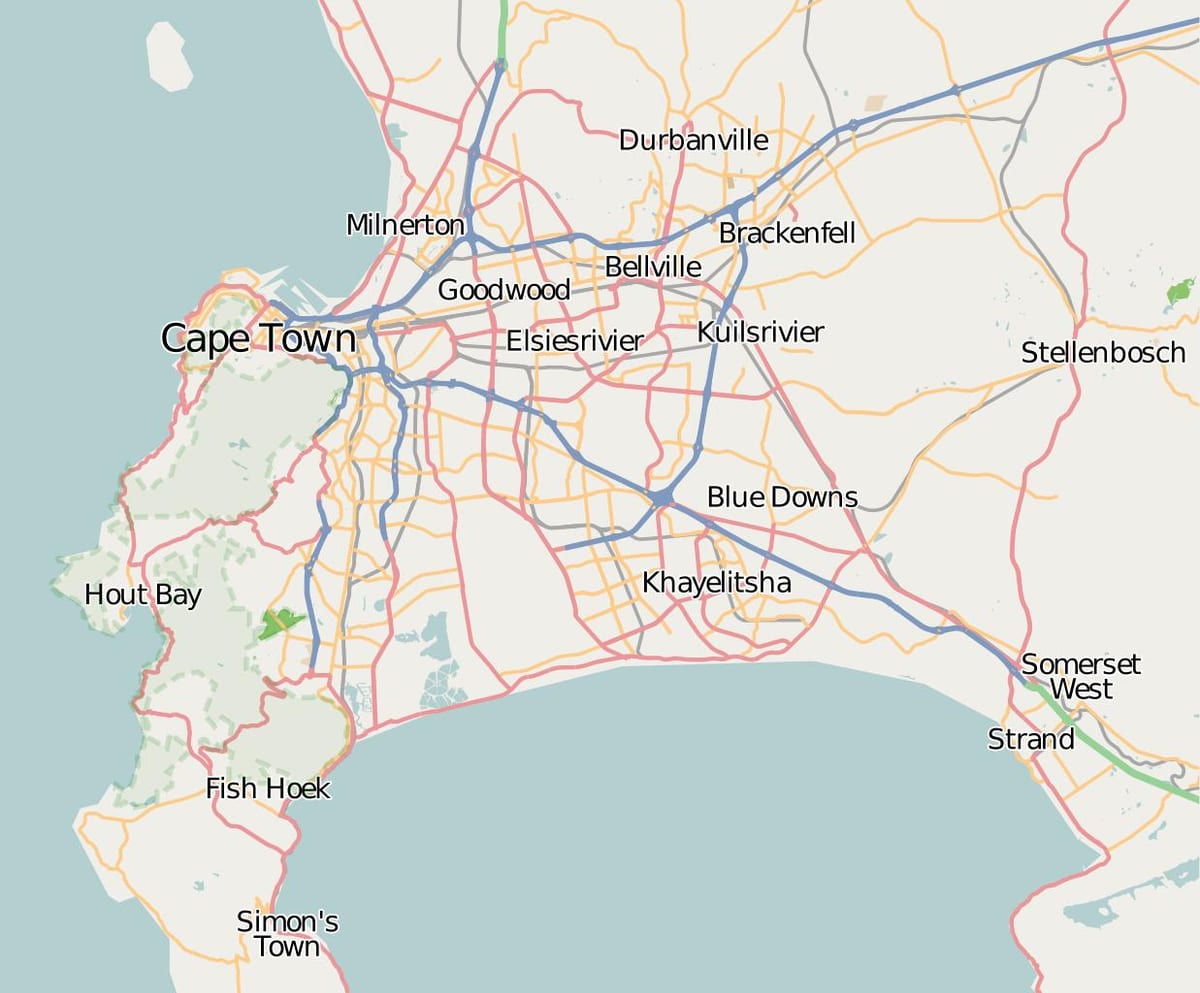 karte daļa western cape
