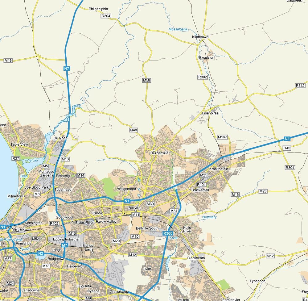 karte durbanville priekšpilsētas
