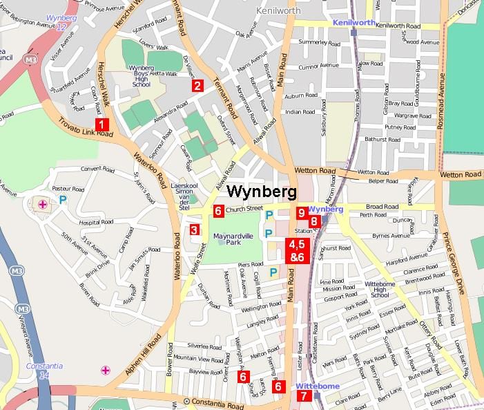 karte wynberg Cape Town
