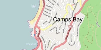 Karte camps bay Cape Town