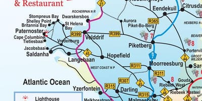 Kartes Cape Town ceļu