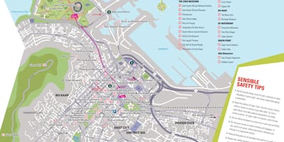 Pilsētas ekskursijas keiptauna karte