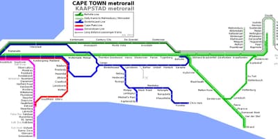 Cape Town metro karte