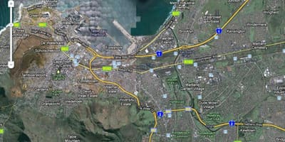 Kartes Cape Town satelītu