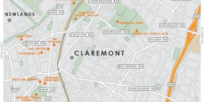 Kartes claremont, Cape Town