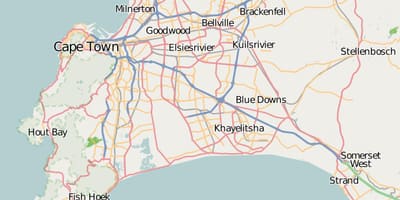 Karte daļa western cape