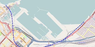 Karte daļa iela Cape Town