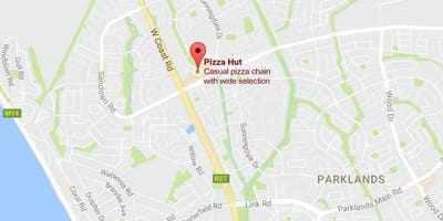 Karte sunningdale Cape Town