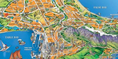 Tūrisma karte Cape Town