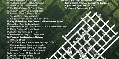 Karte no pirmā ceturtdienās Cape Town